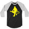 sasquatch guitar gear  funny bigfoot yeti comic monster retro 3/4 Sleeve Shirt