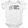 without geometry life is pointless funny math school science nerd geek Baby Onesie