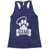 personalized paw halo Racerback Tank