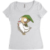 invader link Women's Triblend Scoop T-shirt
