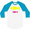 big fish little fish cardboard box 3/4 Sleeve Shirt