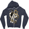 work hard until die Zipper Hoodie