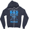 proud dad nurse Zipper Hoodie