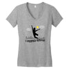 i pooped today!! Women's V-Neck T-Shirt