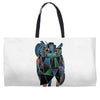 polygonal owl Weekender Totes