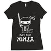 part time ninja Ladies Fitted T-Shirt