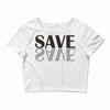 save black Crop Top