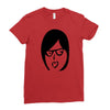 crazy girl Ladies Fitted T-Shirt