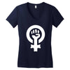 feminist human rights justice activist Women's V-Neck T-Shirt