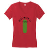 dill with it black logo Women's V-Neck T-Shirt
