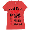 Yes To Sex! Ladies Fitted T-Shirt