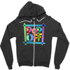 pop off brush Zipper Hoodie