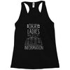 okay ladies now let's get information Racerback Tank