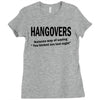 hangovers you kicked ass bro funny cool party booze alcohol geek shirt Ladies Fitted T-Shirt