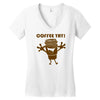 coffee yay Women's V-Neck T-Shirt