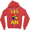 gay pride parade lgbt lesbian gay bi trans queer pan light Zipper Hoodie