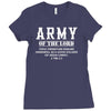 Army Of The Lord Christian T Shirts Bible Verse Ladies Fitted T-Shirt