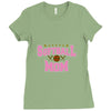 softball mom glitter Ladies Fitted T-Shirt