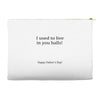 dad balls greeting Accessory Pouches