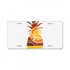 pineapple and beach License Plate