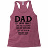 I Love You Dad Racerback Tank