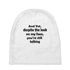 and yet despite the look Baby Beanies