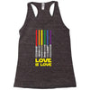 Lightsaber Rainbow - Love Is Love Racerback Tank