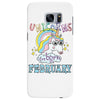 unicorns are born in february cute unicorn Samsung Galaxy S7 Edge