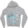 shark attack!!! Zipper Hoodie