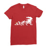 alien evolution   mens funny Ladies Fitted T-Shirt