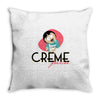 creme fraiche Throw Pillow