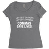 commassavenavy Women's Triblend Scoop T-shirt