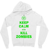 keep calm and kill zombies Zipper Hoodie