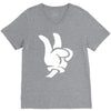 peace sign V-Neck Tee