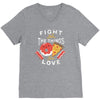 fight for the things you love pizza donuts V-Neck Tee