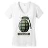 hand grenade military army Women's V-Neck T-Shirt