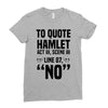 to quote hamlet no Ladies Fitted T-Shirt