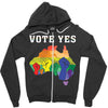 Vote Yes, Australian Marriage Equality Zipper Hoodie
