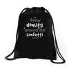 throw donuts Drawstring Bags