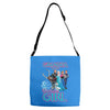 grandpa of the birthday girl Adjustable Strap Totes