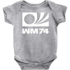 wm 74 germany world cup 1974 retro football Baby Bodysuit