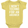 techno for an answer Baby Bodysuit