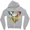candy skull Zipper Hoodie