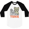 This Girl Loves Siberian Husky 3/4 Sleeve Shirt