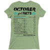October Girl Facts Libra Ladies Fitted T-Shirt