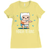 puncha yo buns Ladies Fitted T-Shirt