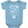 guitar shirts f chord Baby Onesie