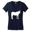 staring horse Women's V-Neck T-Shirt