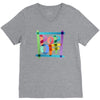 pop off brush V-Neck Tee