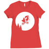 moon alien predator Ladies Fitted T-Shirt